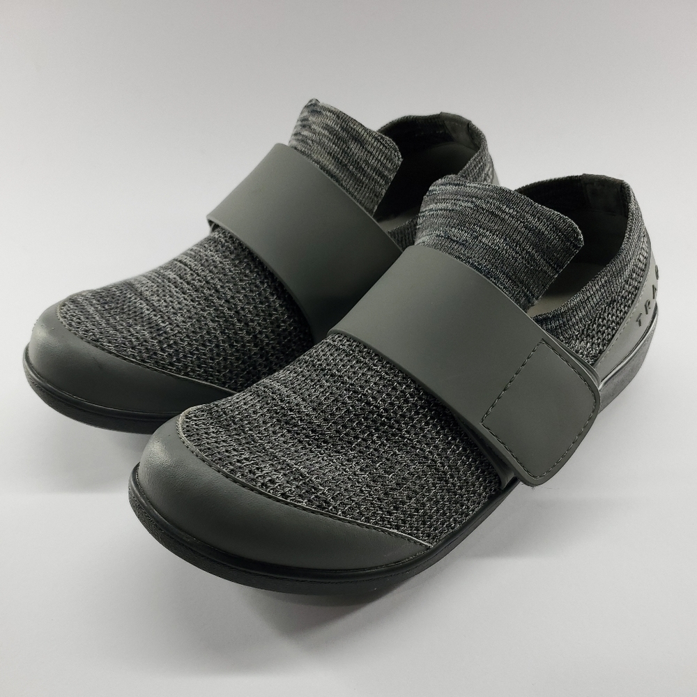 TRAQ by Alegria Qwik Smokey Waves Womens Gray Shoes Size 8 EU 39‎